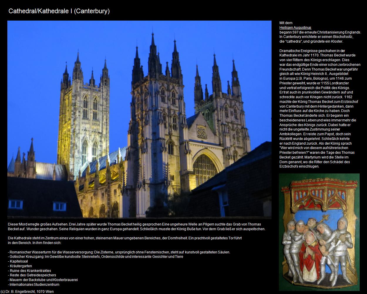 Cathedral/Kathedrale I (Canterbury, England) in Kulturatlas-ENGLAND und WALES(c)B.Engelbrecht