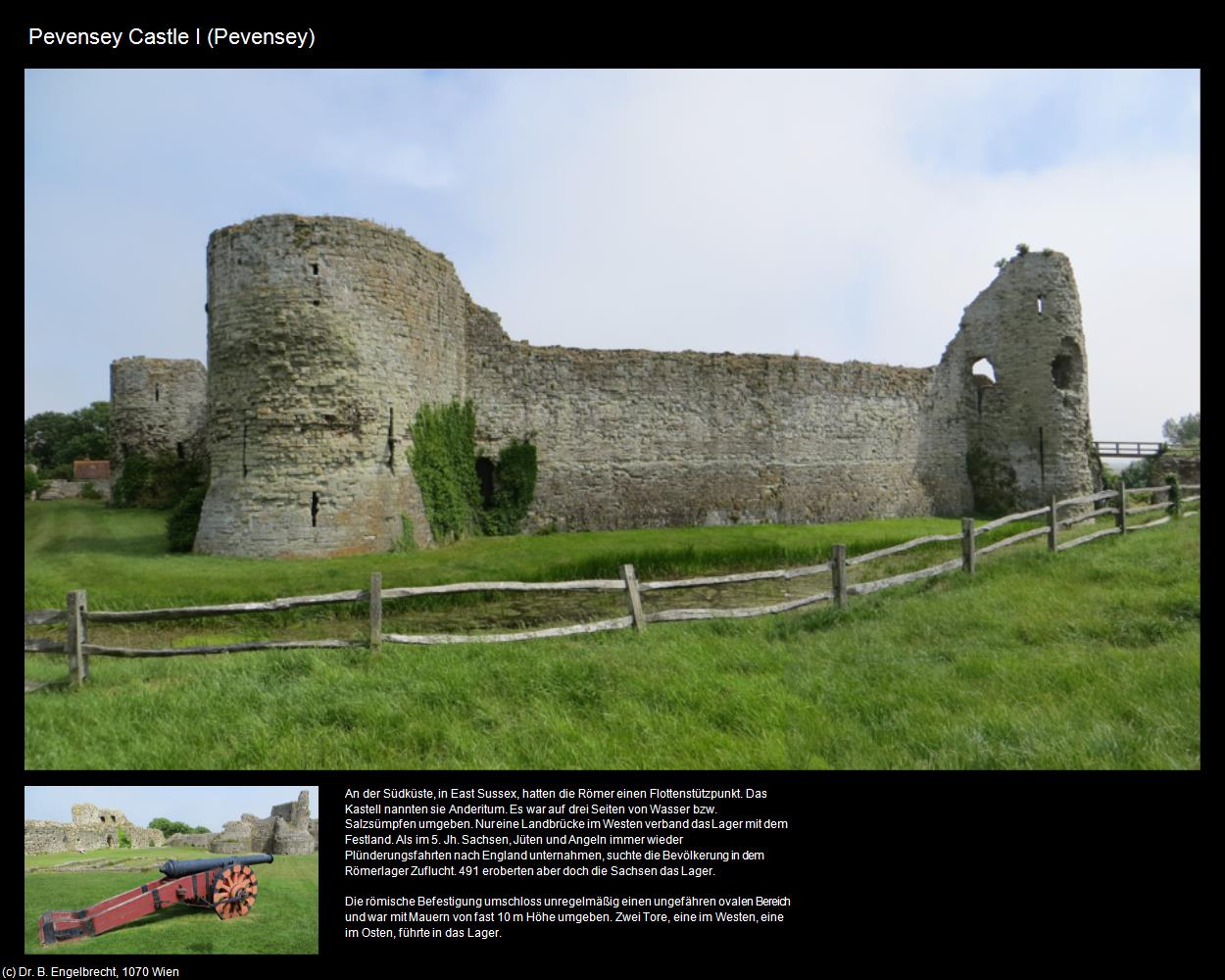 Pevensey Castle I (Pevensey, England) in Kulturatlas-ENGLAND und WALES
