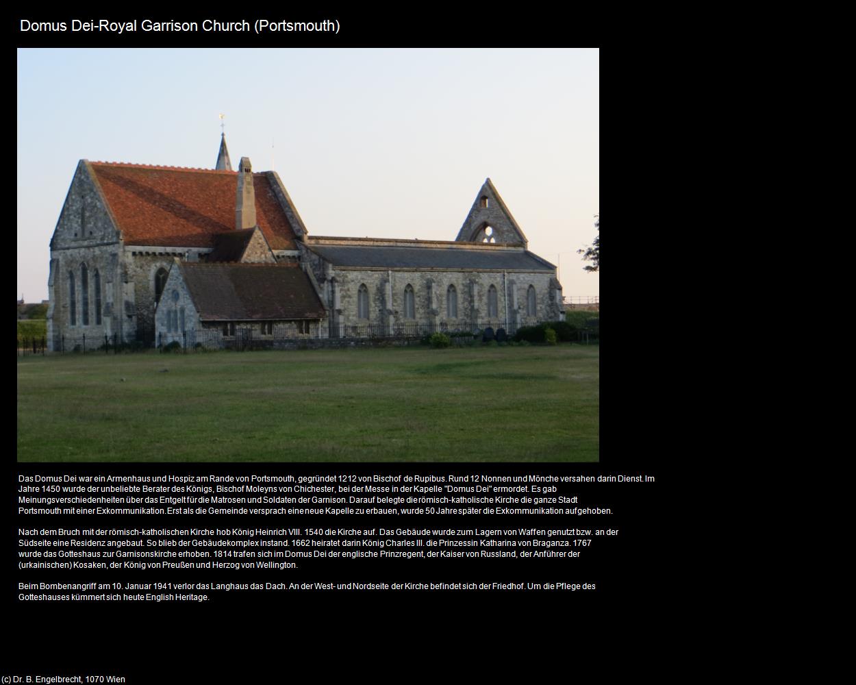 Domus Dei-Royal Garrison Church  (Portsmouth, England) in Kulturatlas-ENGLAND und WALES