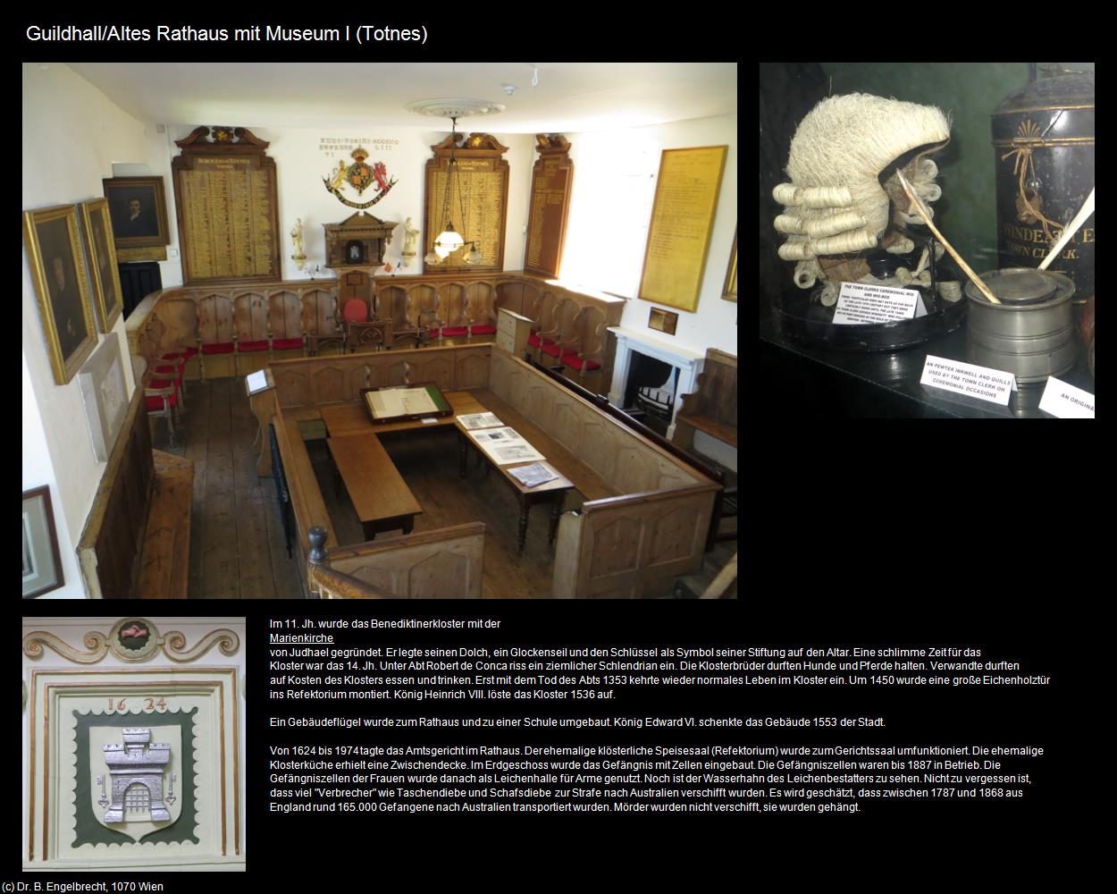 Guildhall/Rathaus mit Museum I (Totnes, England) in Kulturatlas-ENGLAND und WALES(c)B.Engelbrecht