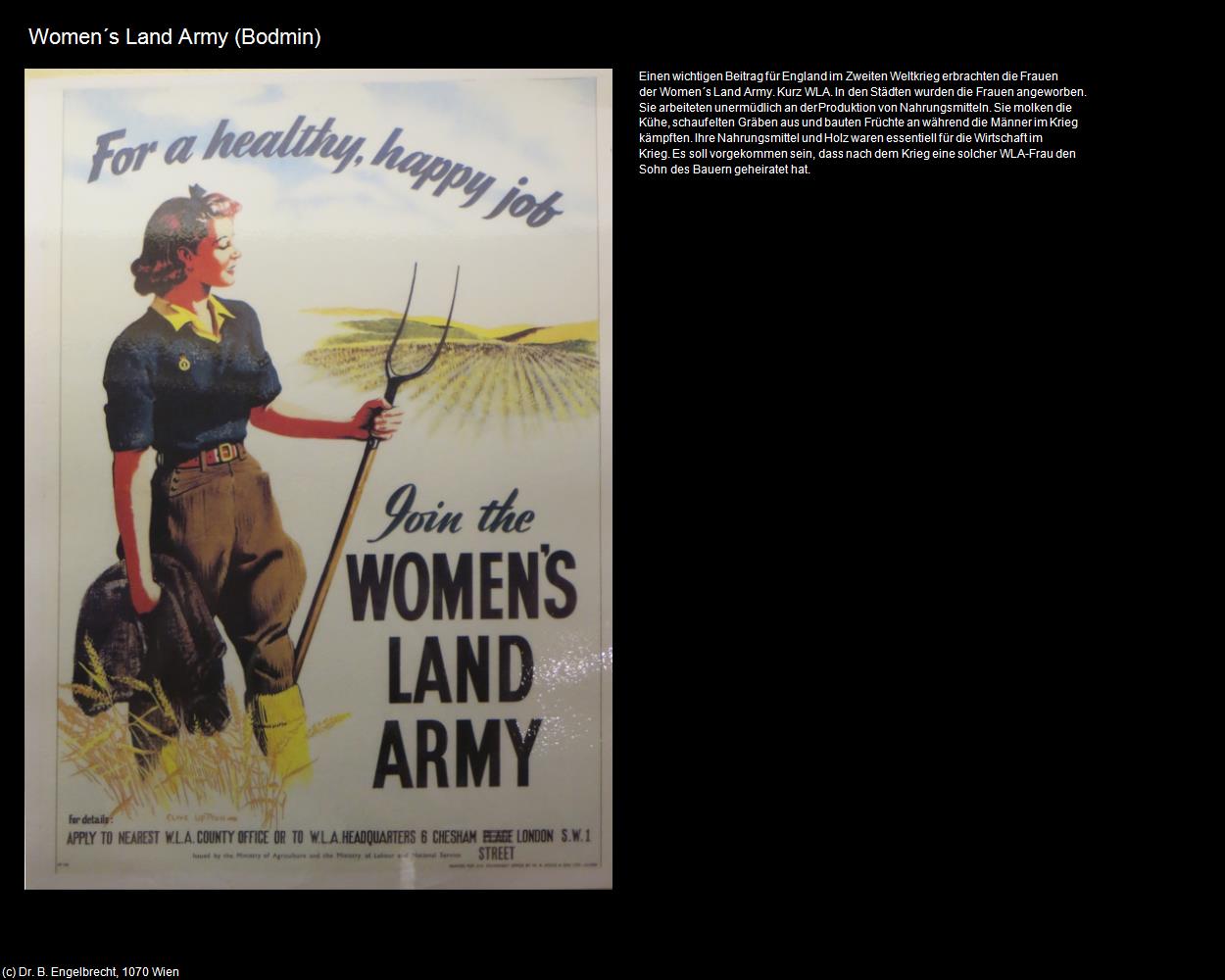 Women‘s Land Army (Bodmin, England) in Kulturatlas-ENGLAND und WALES
