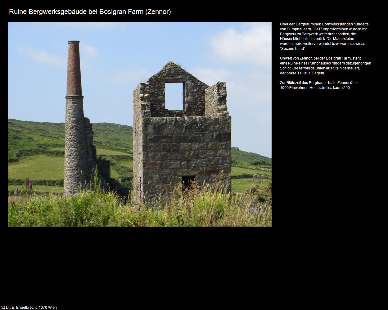 Ruine Bergwerksgebäude bei Bosigran Farm  (Zennor bei Saint Ives, England) in Kulturatlas-ENGLAND und WALES