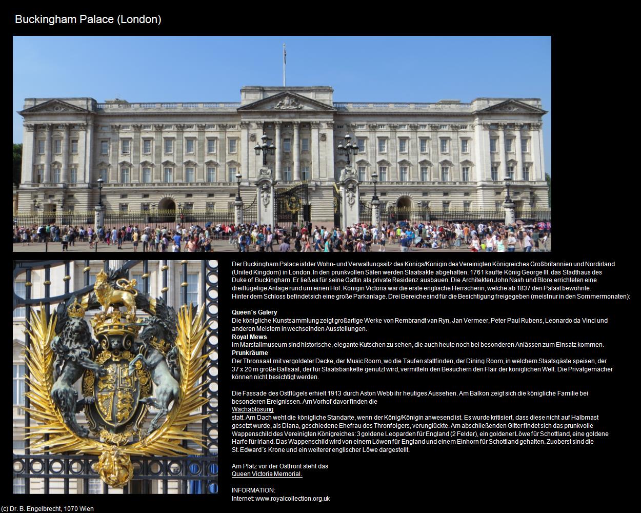 Buckingham Palace (London, England) in Kulturatlas-ENGLAND und WALES(c)B.Engelbrecht