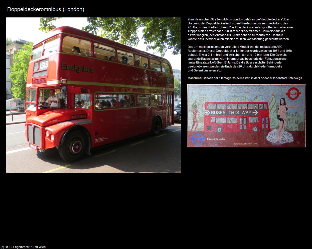 Doppeldeckeromnibus (London, England) in Kulturatlas-ENGLAND und WALES