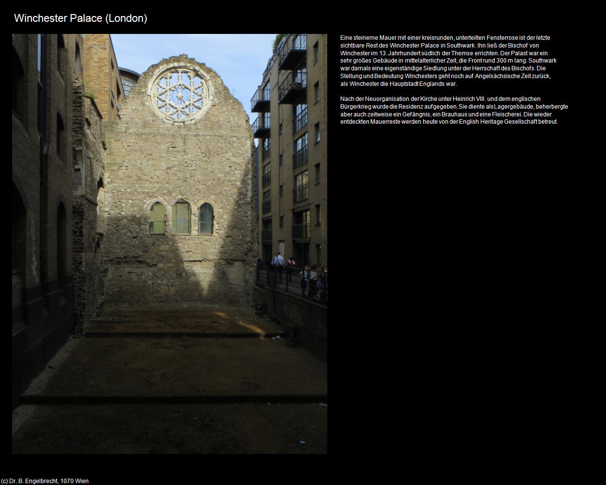 Winchester Palace (London, England) in Kulturatlas-ENGLAND und WALES