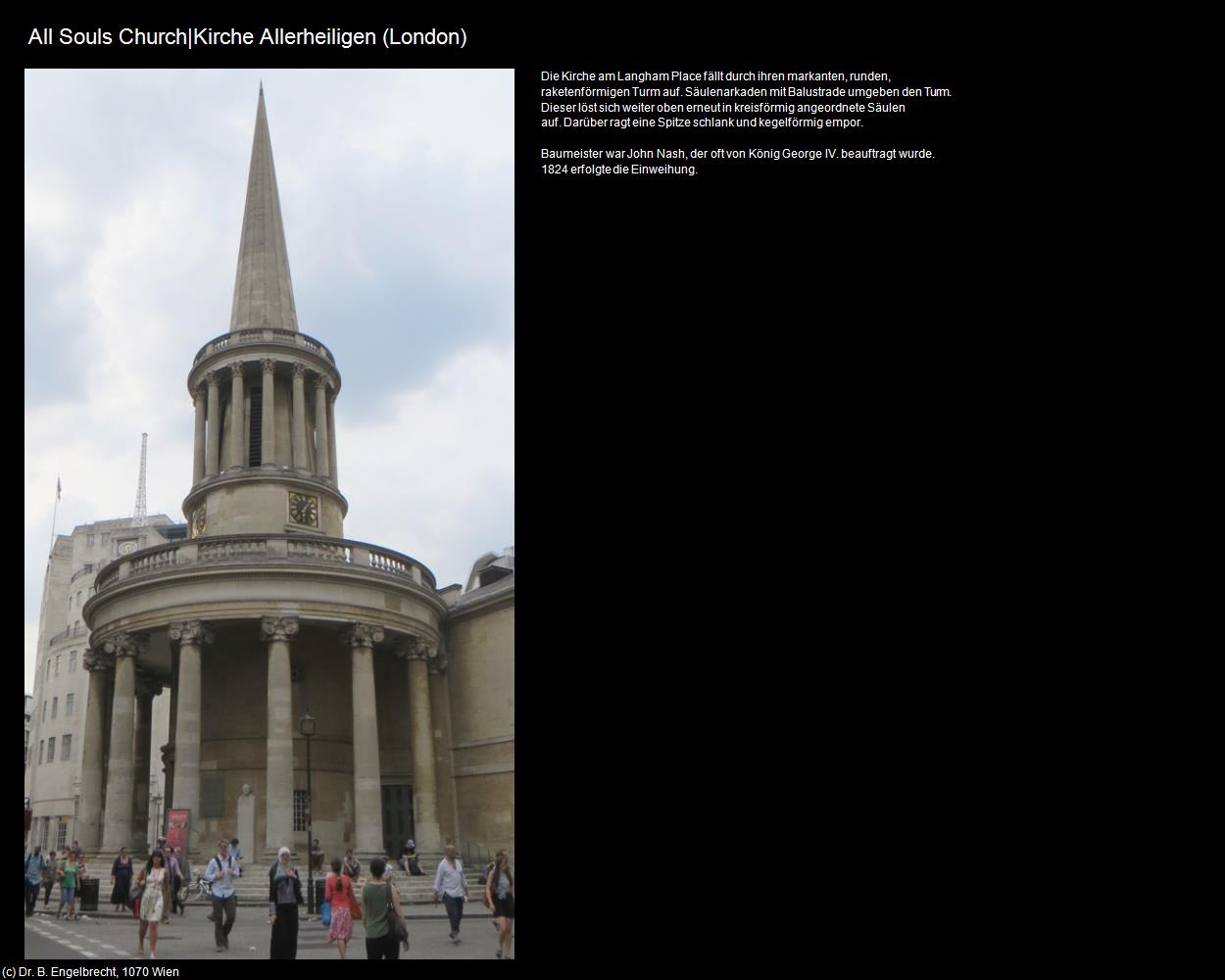 All Souls Church|Kirche Allerheiligen (London, England) in Kulturatlas-ENGLAND und WALES
