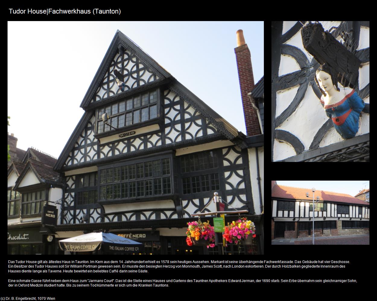 Tudor House|Fachwerkhaus (Taunton, England) in Kulturatlas-ENGLAND und WALES