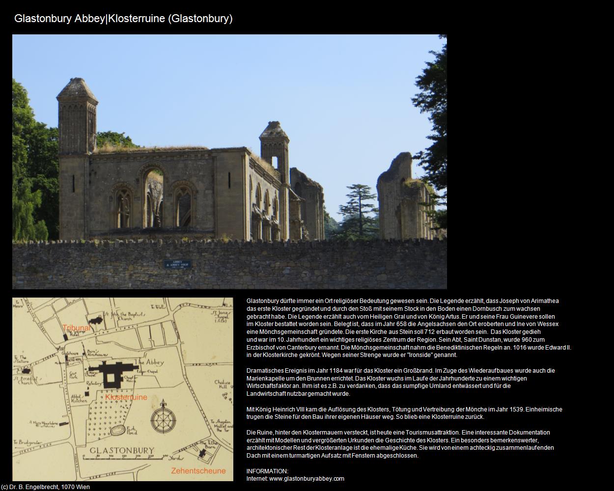 Glastonbury Abbey|Klosterruine  (Glastonbury, England) in Kulturatlas-ENGLAND und WALES