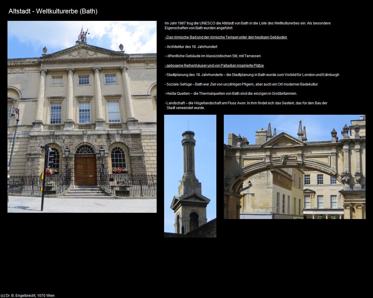 Altstadt-Weltkulturerbe  (Bath, England) in Kulturatlas-ENGLAND und WALES(c)B.Engelbrecht