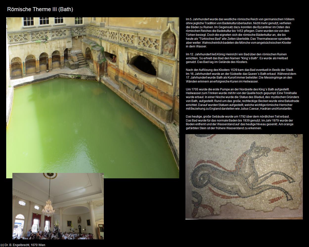 Römische Therme III (Bath, England) in Kulturatlas-ENGLAND und WALES