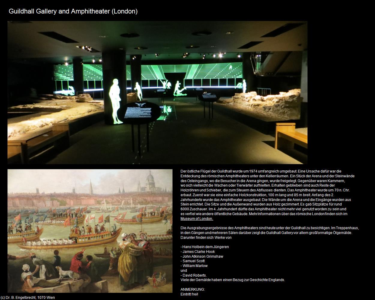 Guildhall Gallery and Amphitheater (London, England) in Kulturatlas-ENGLAND und WALES(c)B.Engelbrecht