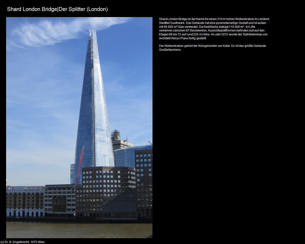 Shard London Bridge (London, England) in Kulturatlas-ENGLAND und WALES