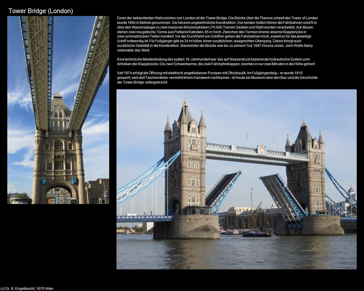 Tower Bridge (London, England) in Kulturatlas-ENGLAND und WALES