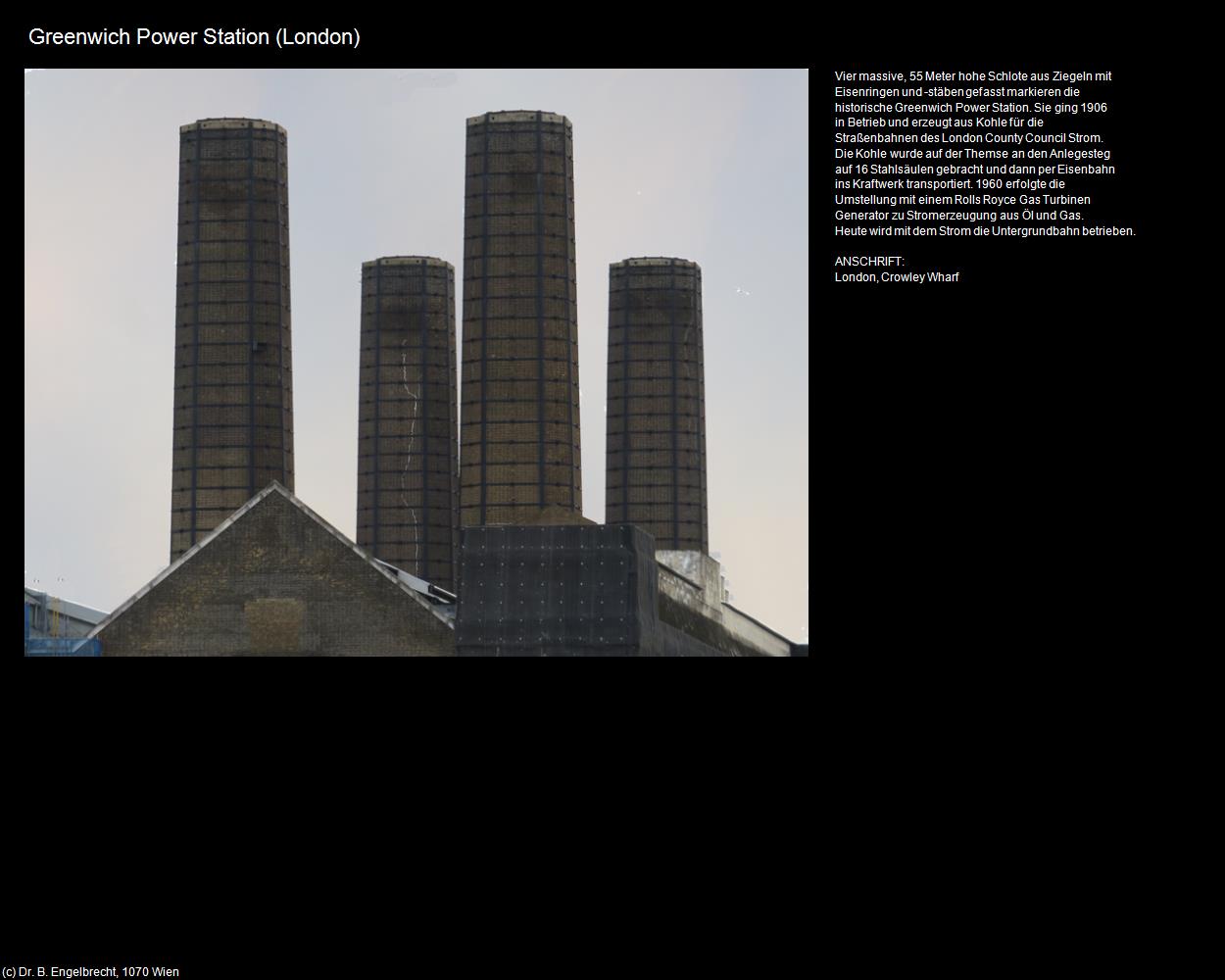 Greenwich Power Station (Greenwich)             (London, England) in Kulturatlas-ENGLAND und WALES