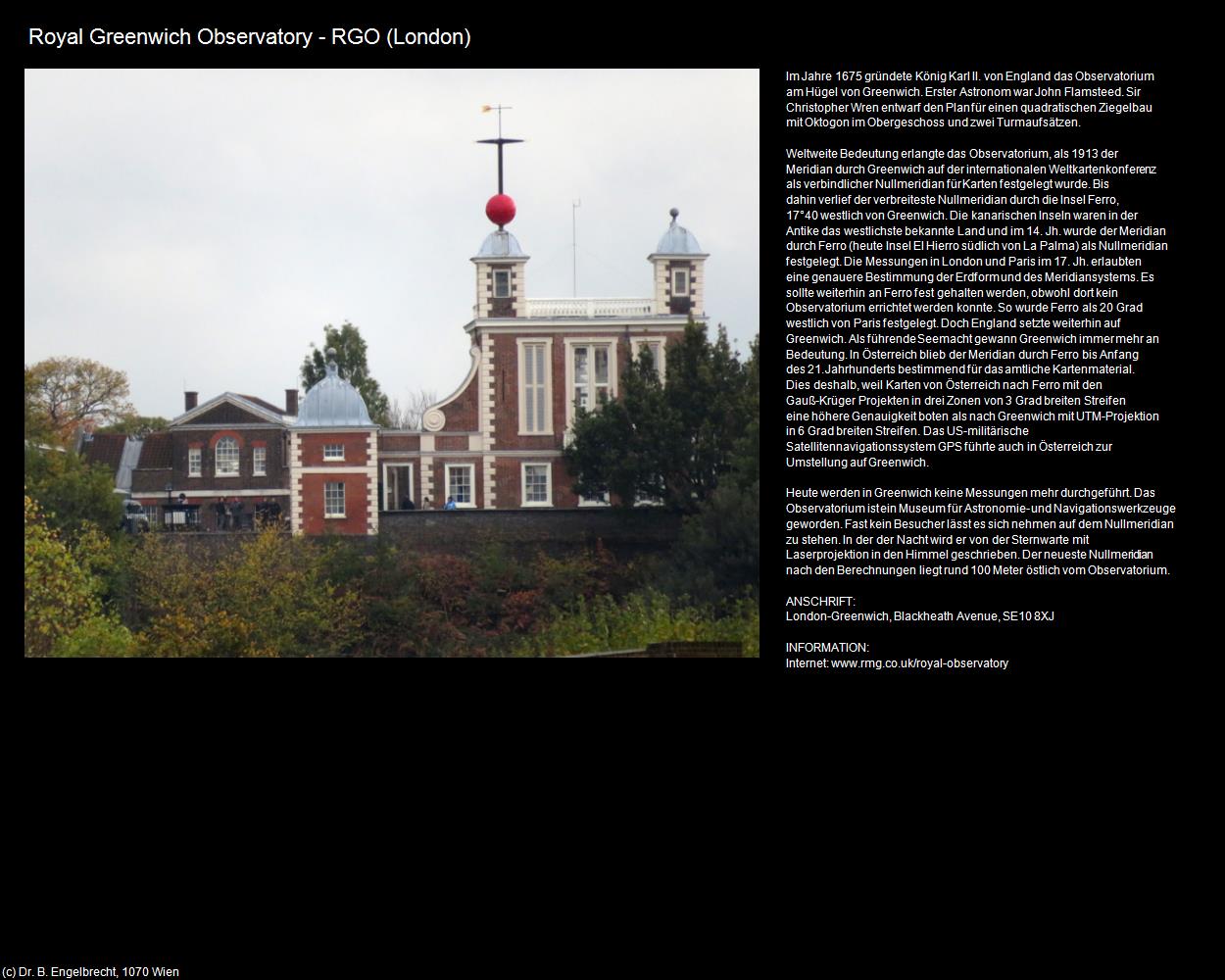 Royal Greenwich Observatory (Greenwich) (London, England) in Kulturatlas-ENGLAND und WALES