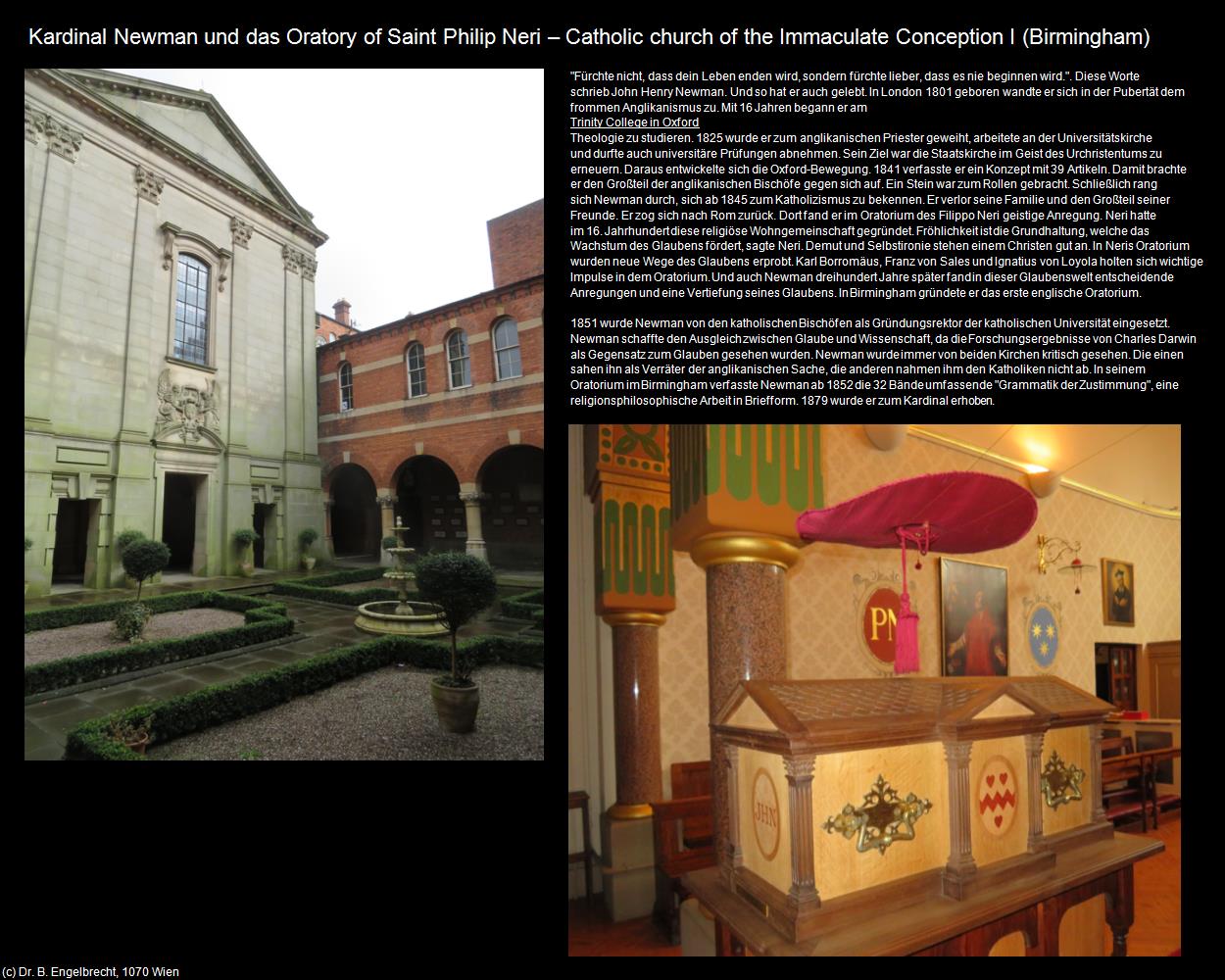 Kardinal Newman und Oratory of St Philip Neri I (Birmingham, England) in Kulturatlas-ENGLAND und WALES(c)B.Engelbrecht