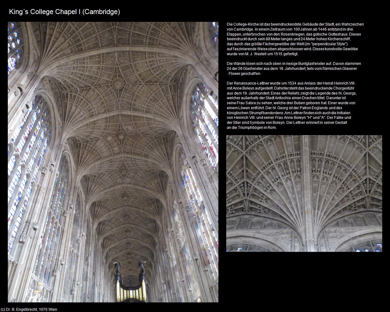 King‘s College Chapel I  (Cambridge, England) in Kulturatlas-ENGLAND und WALES