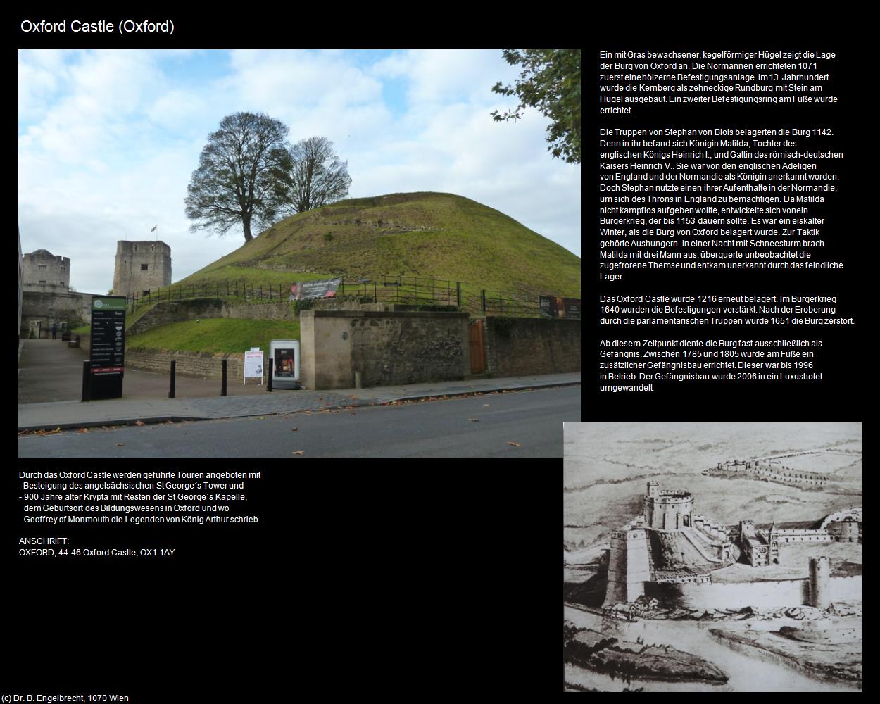 Oxford Castle (Oxford, England) in Kulturatlas-ENGLAND und WALES