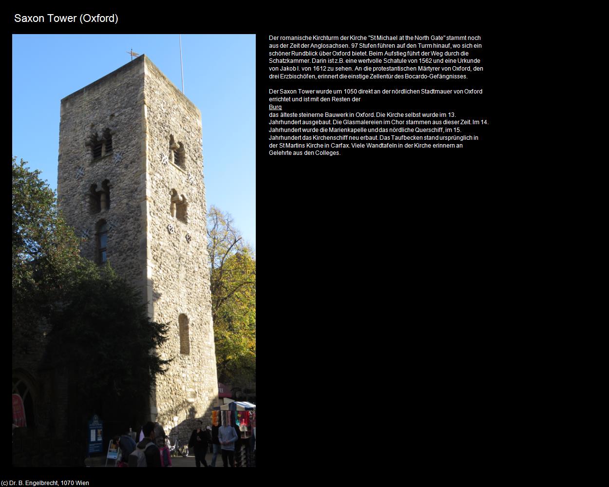 Saxon Tower (Oxford, England) in Kulturatlas-ENGLAND und WALES(c)B.Engelbrecht