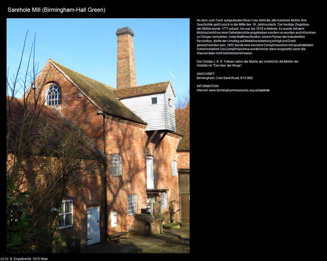 Sarehole Mill (Hall Green) (Birmingham, England) in Kulturatlas-ENGLAND und WALES