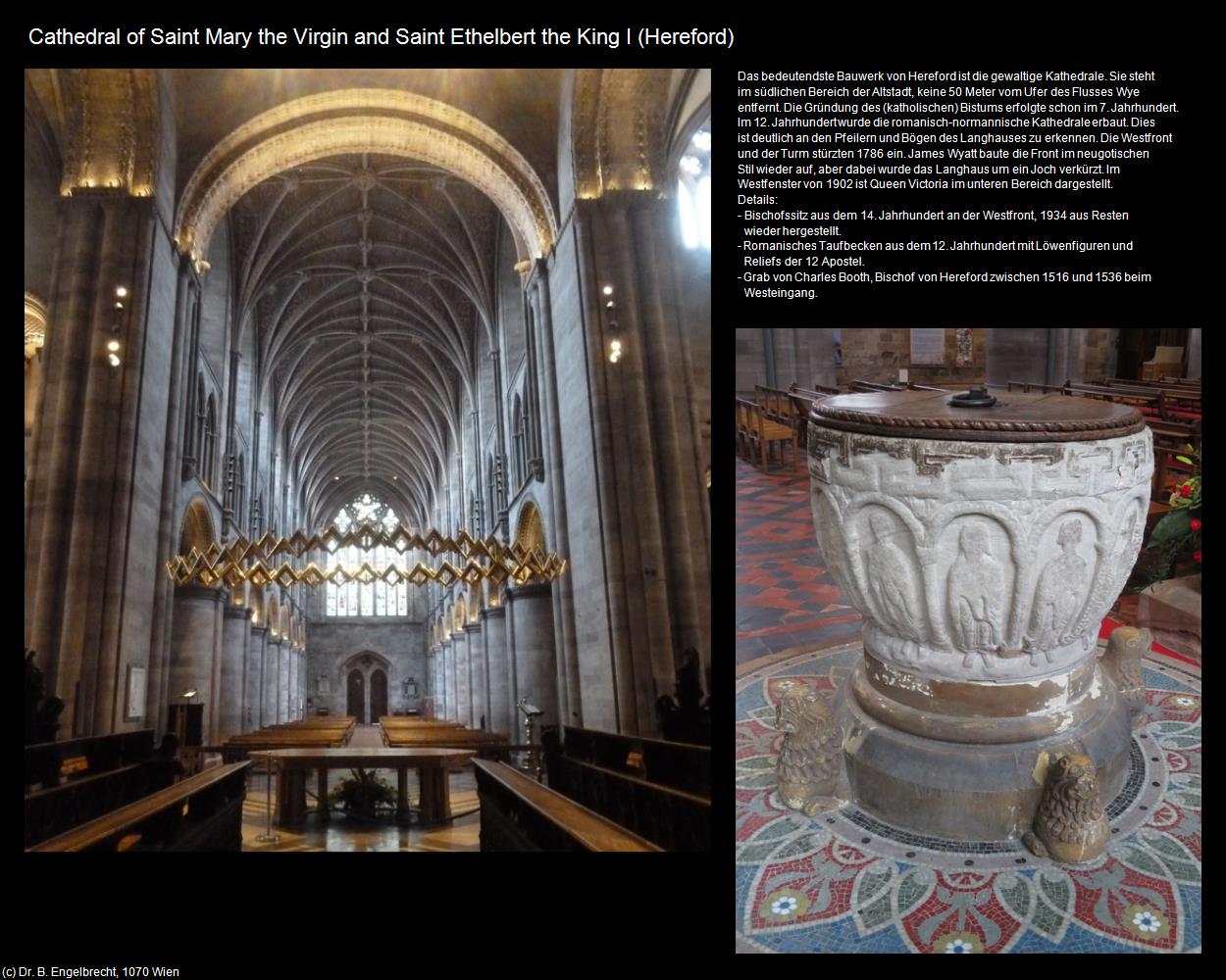 Cathedral of St Mary the Virgin a. Ethelbert the King I (Hereford, England) in Kulturatlas-ENGLAND und WALES