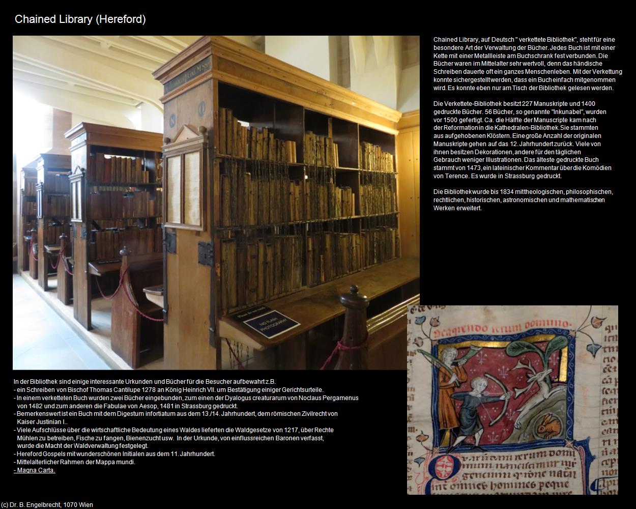 Chained Library (Hereford, England) in Kulturatlas-ENGLAND und WALES(c)B.Engelbrecht