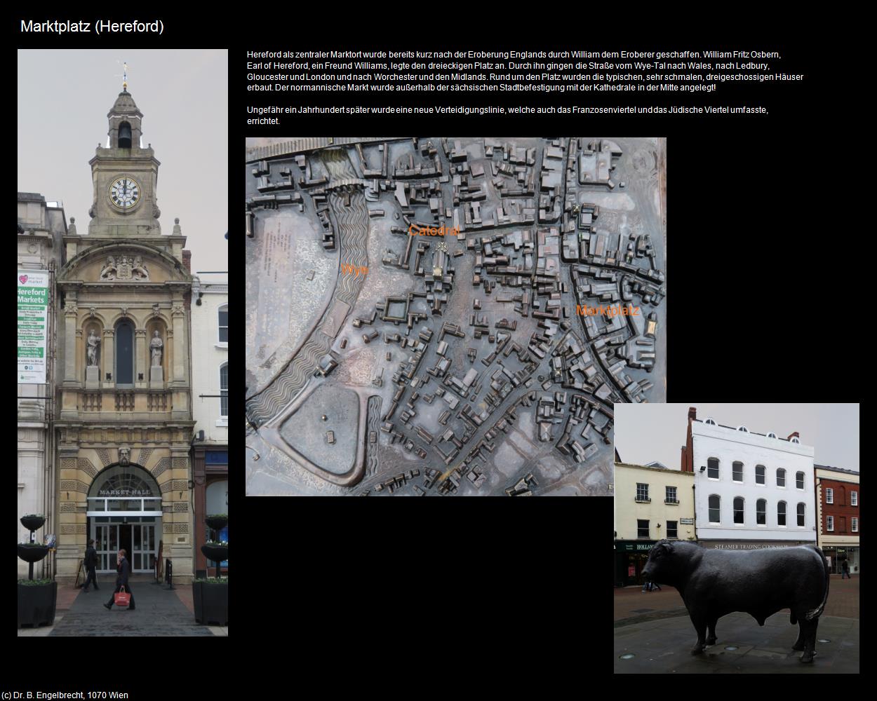 Marktplatz    (Hereford, England) in Kulturatlas-ENGLAND und WALES