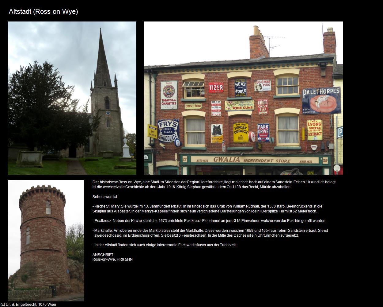 Altstadt (Ross-on-Wye, England) in Kulturatlas-ENGLAND und WALES