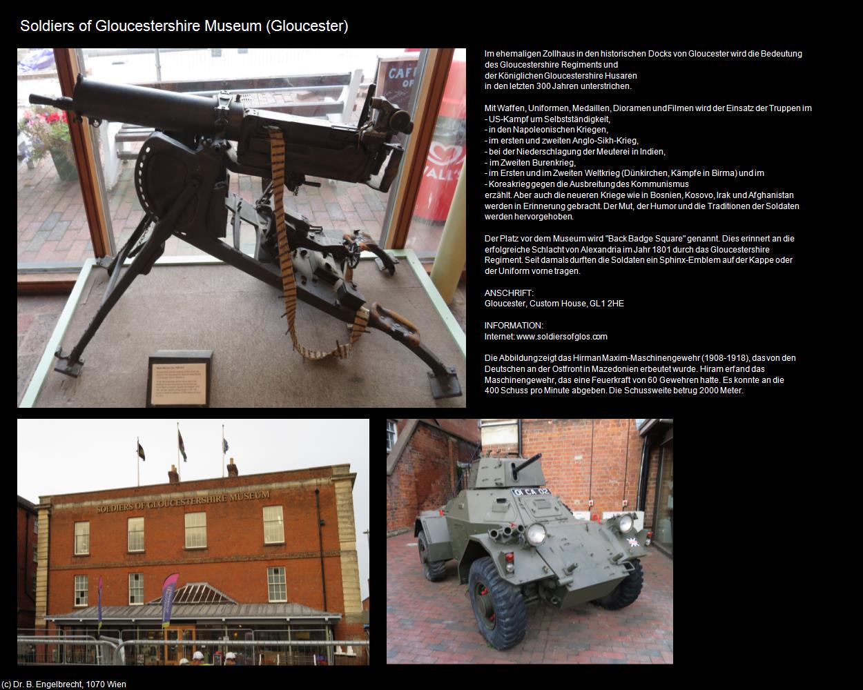 Soldiers of Gloucestershire Museum (Gloucester, England) in Kulturatlas-ENGLAND und WALES