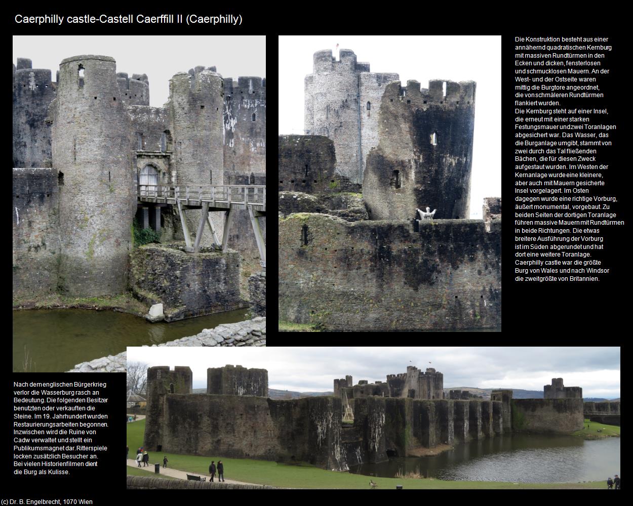 Caerphilly castle II (Caerphilly, Wales) in Kulturatlas-ENGLAND und WALES