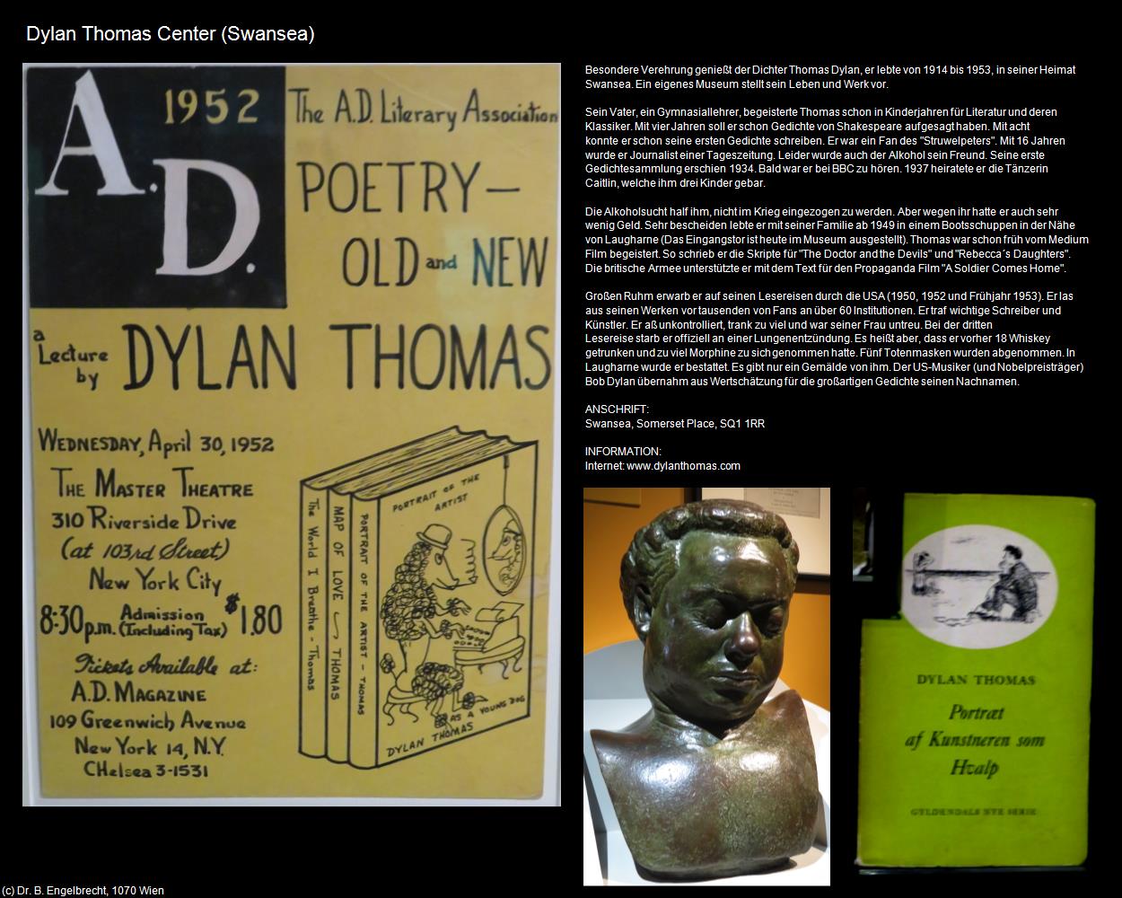 Dylan Thomas Center (Swansea, Wales) in Kulturatlas-ENGLAND und WALES