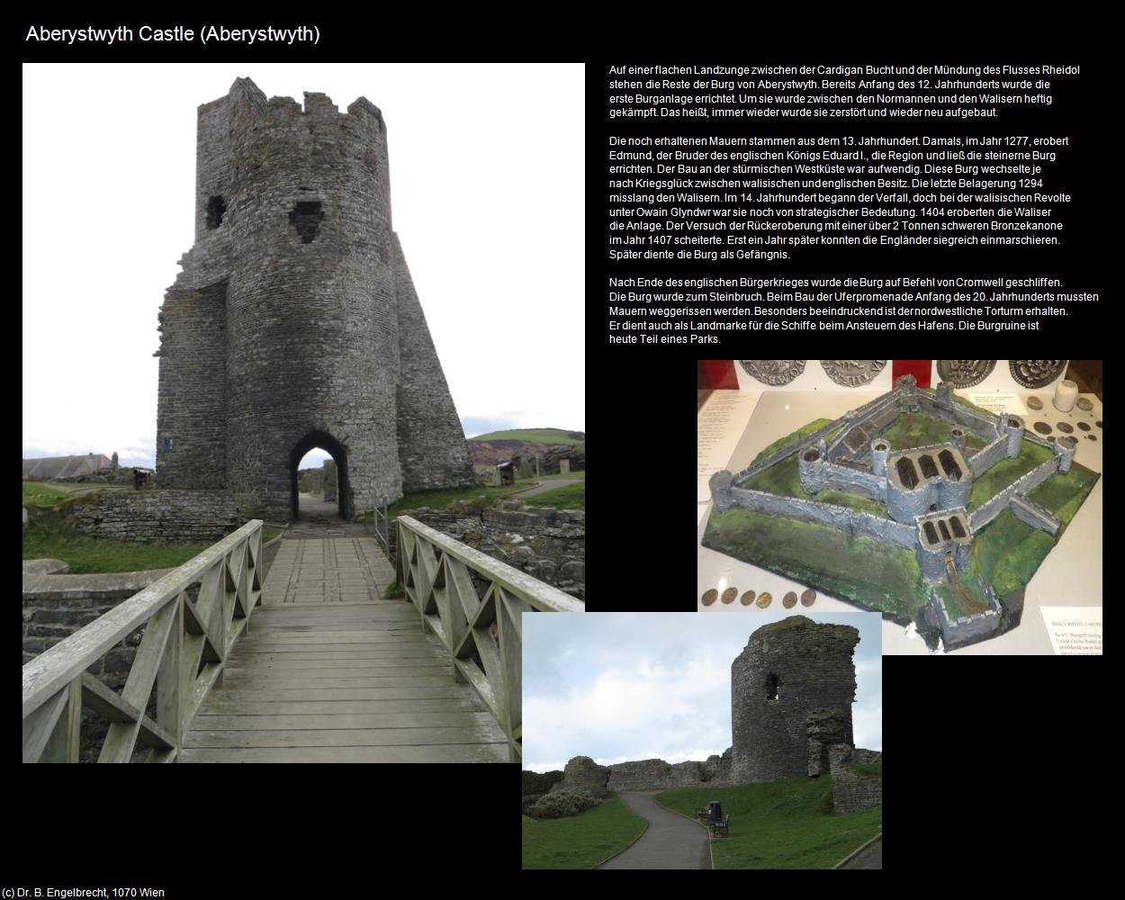 Aberystwyth Castle  (Aberystwyth, Wales) in Kulturatlas-ENGLAND und WALES