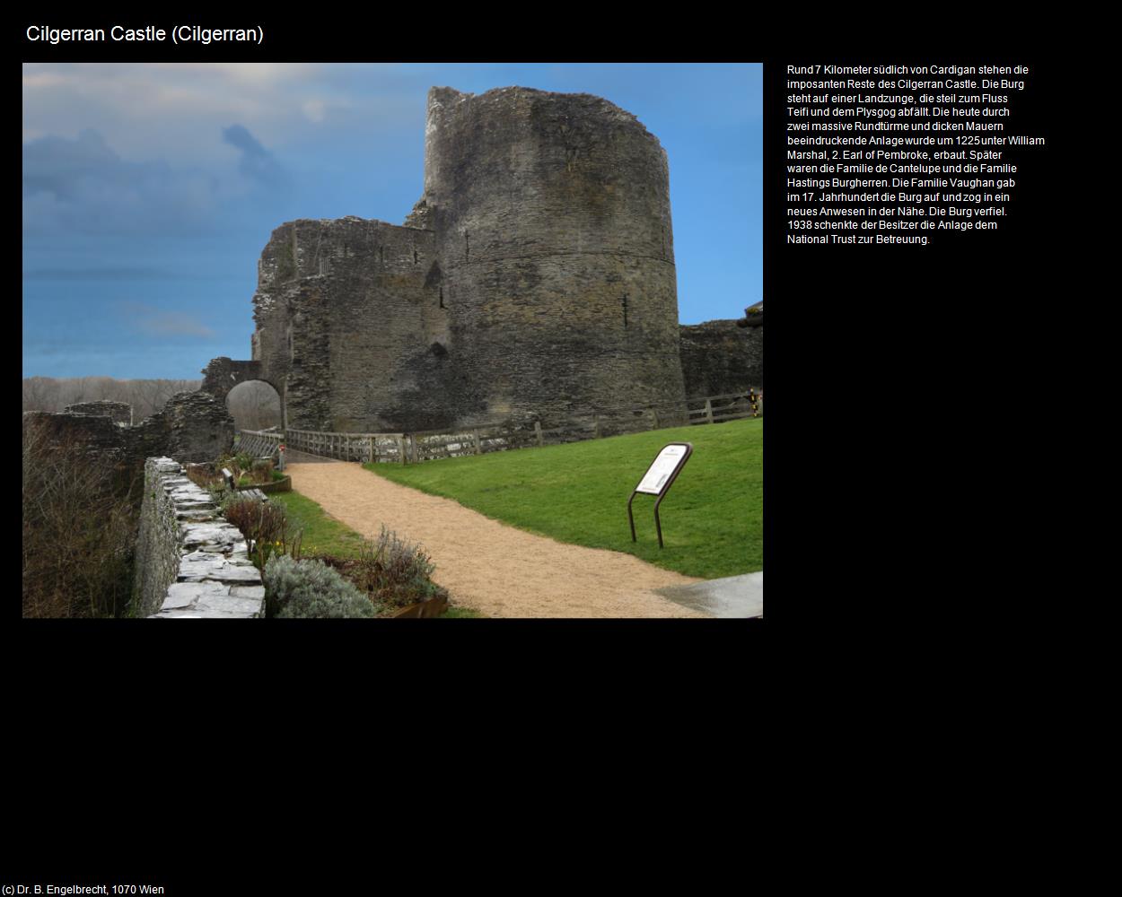 Cilgerran Castle  (Cilgerran, Wales) in Kulturatlas-ENGLAND und WALES
