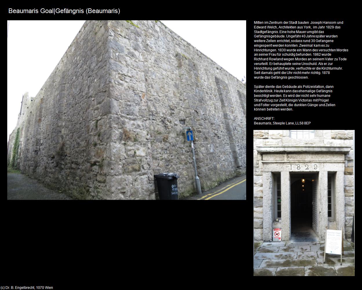 Beaumaris Goal|Gefängnis  (Beaumaris, Wales) in Kulturatlas-ENGLAND und WALES