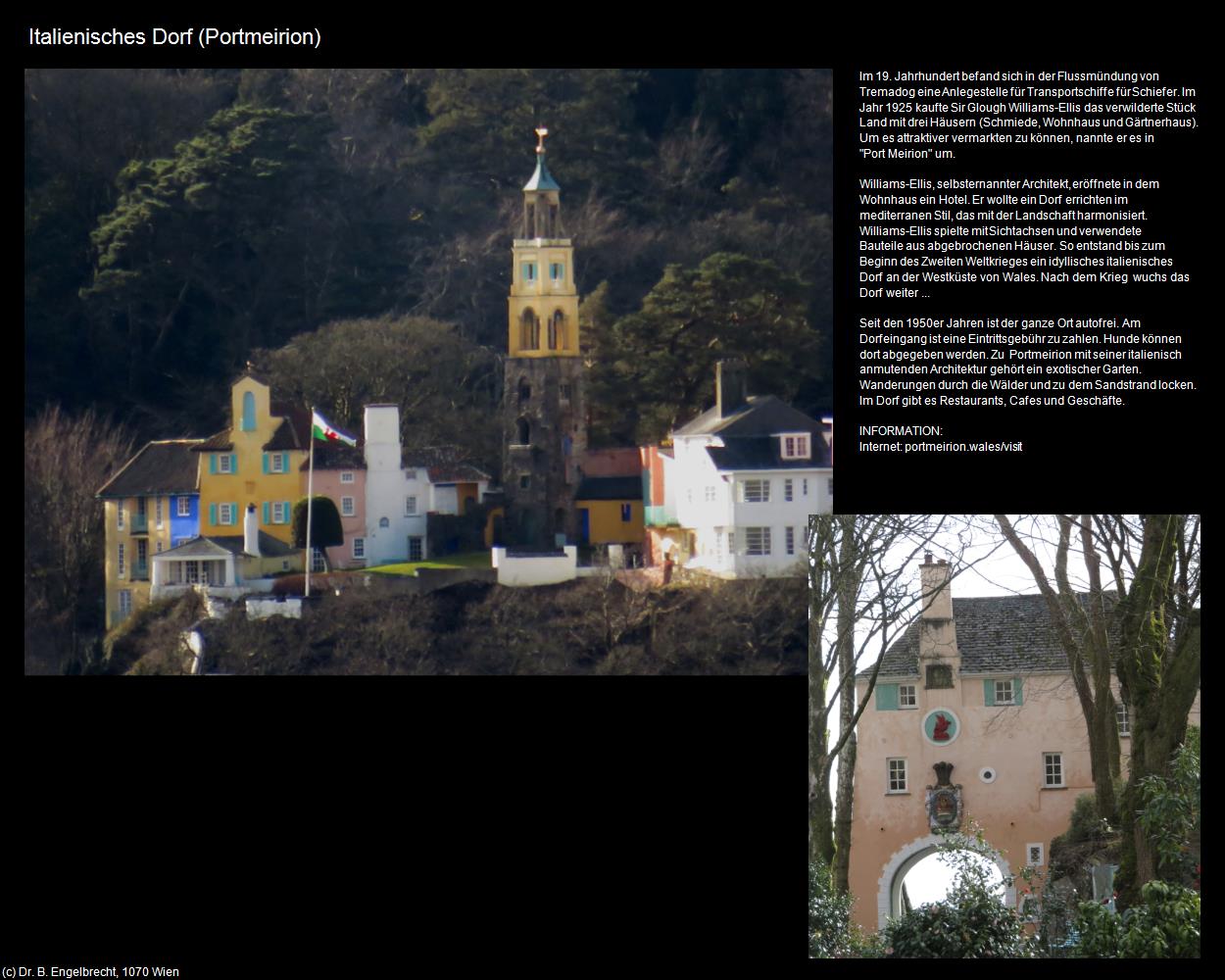 Italienisches Dorf (Portmeirion) (Portmeirion, Wales) in Kulturatlas-ENGLAND und WALES