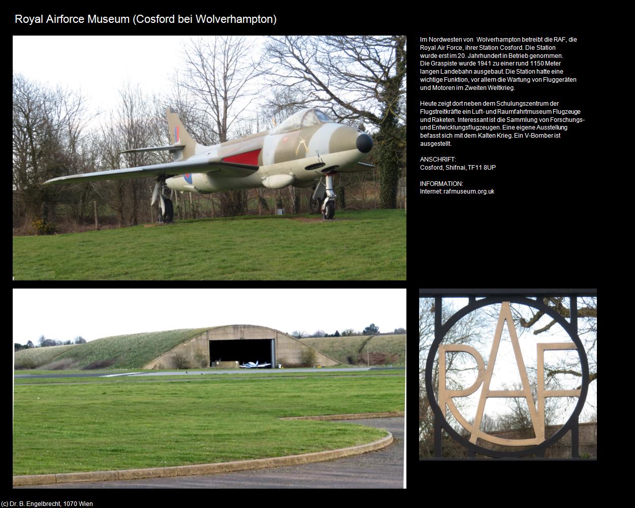 Royal Airforce Museum  (Cosford bei Wolverhampton, England) in Kulturatlas-ENGLAND und WALES