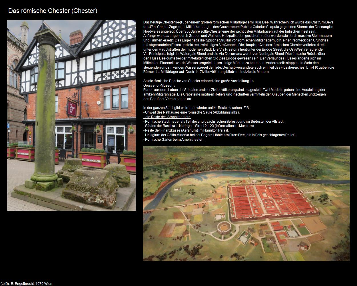 Das römische Chester  (Chester, England) in Kulturatlas-ENGLAND und WALES(c)B.Engelbrecht