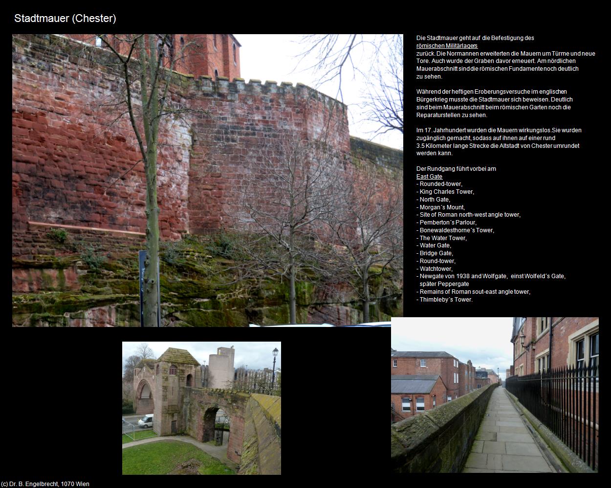 Stadtmauer  (Chester, England) in Kulturatlas-ENGLAND und WALES(c)B.Engelbrecht