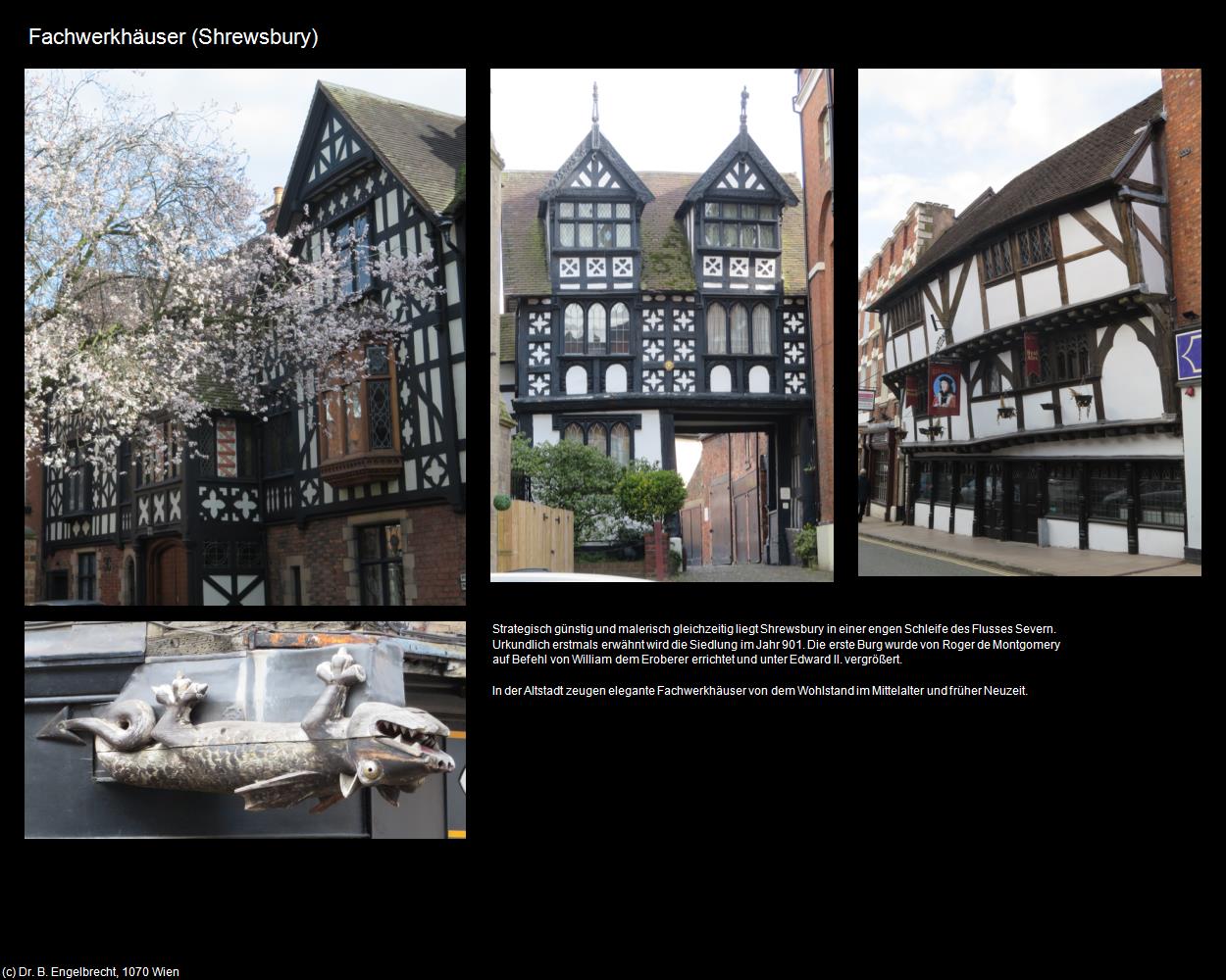 Fachwerkhäuser  (Shrewsbury, England) in Kulturatlas-ENGLAND und WALES