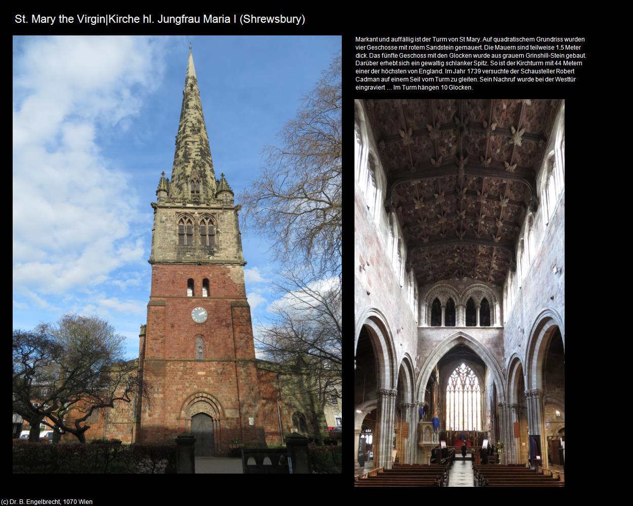 St. Mary the Virgin|Kirche hl. Jungfrau Maria I  (Shrewsbury, England) in Kulturatlas-ENGLAND und WALES