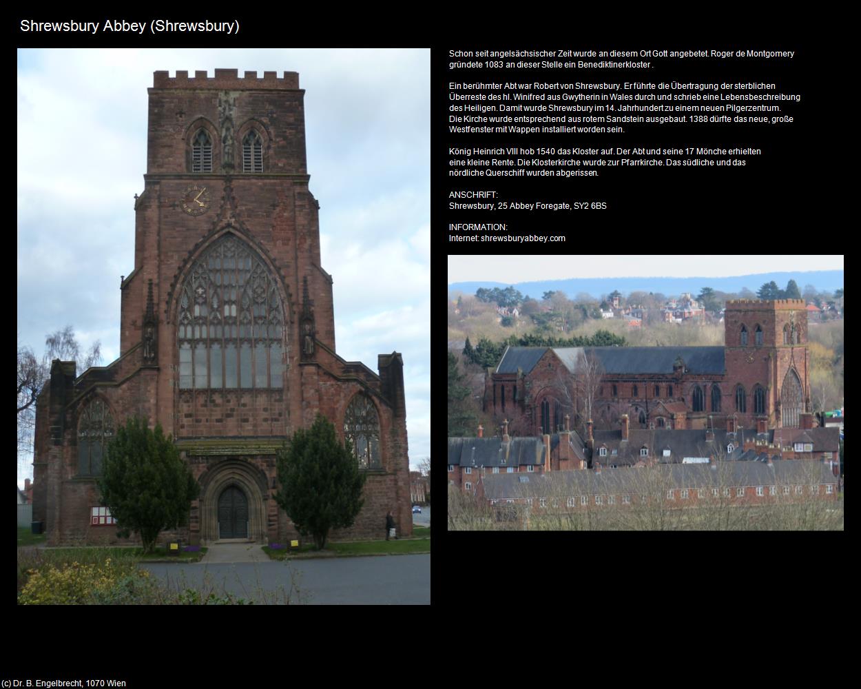 Shrewsbury Abbey  (Shrewsbury, England) in Kulturatlas-ENGLAND und WALES