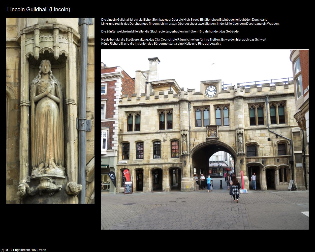 Lincoln Guildhall  (Lincoln, England) in Kulturatlas-ENGLAND und WALES