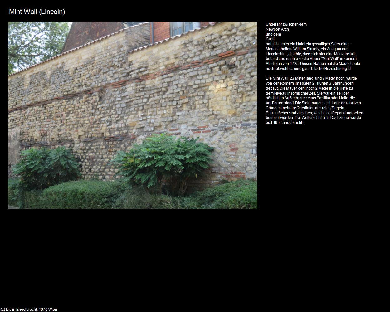 Mint Wall  (Lincoln, England) in Kulturatlas-ENGLAND und WALES(c)B.Engelbrecht