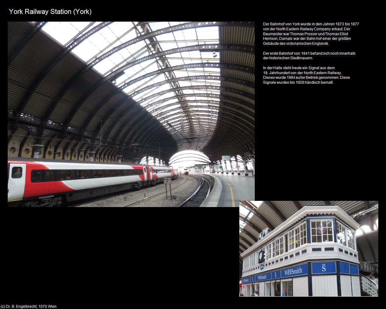 York Railway Station  (York, England) in Kulturatlas-ENGLAND und WALES