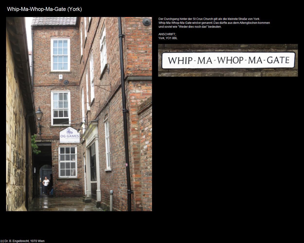 Whip-Ma-Whop-Ma-Gate (York, England) in Kulturatlas-ENGLAND und WALES