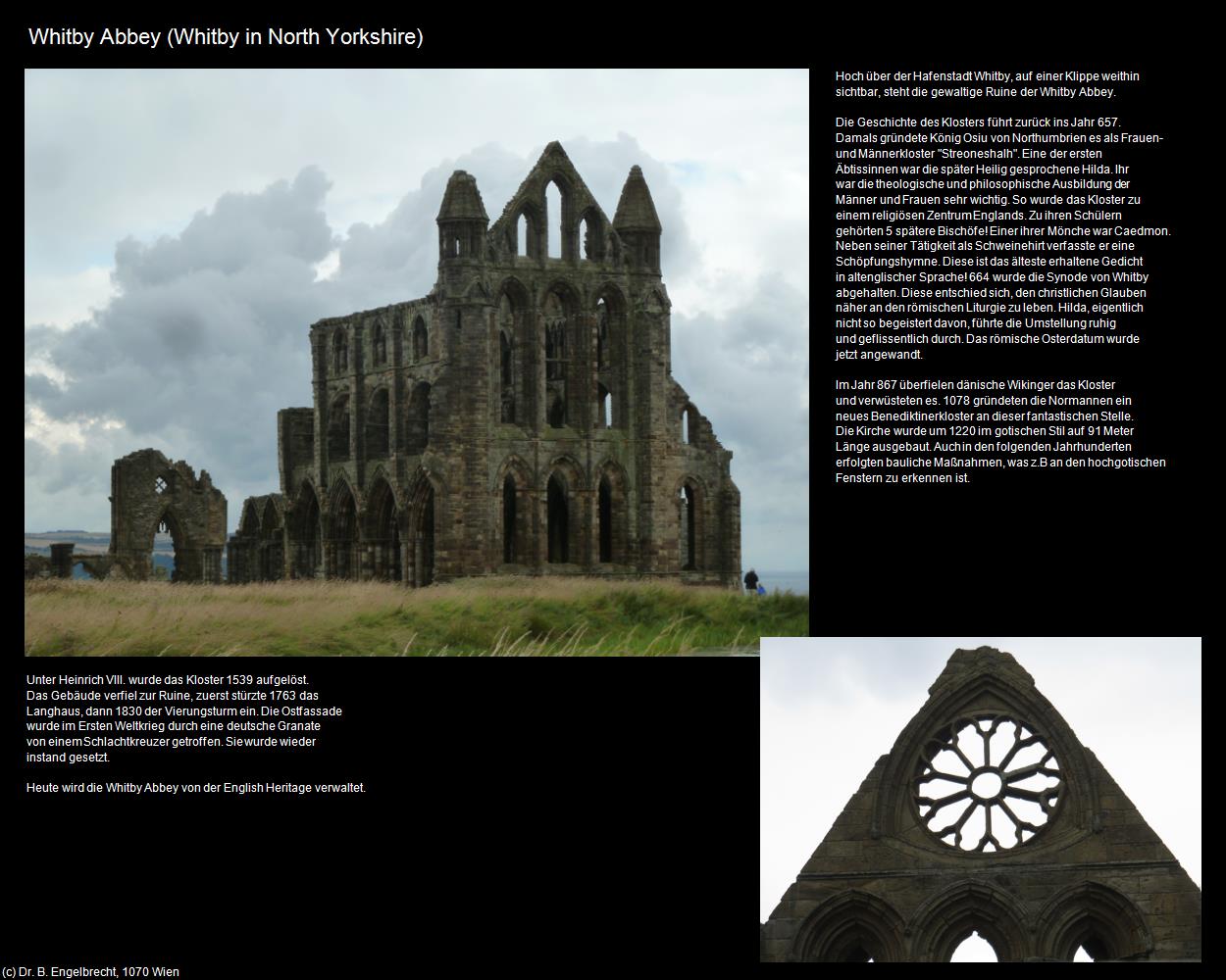 Whitby Abbey  (Whitby in North Yorkshire, England  ) in Kulturatlas-ENGLAND und WALES