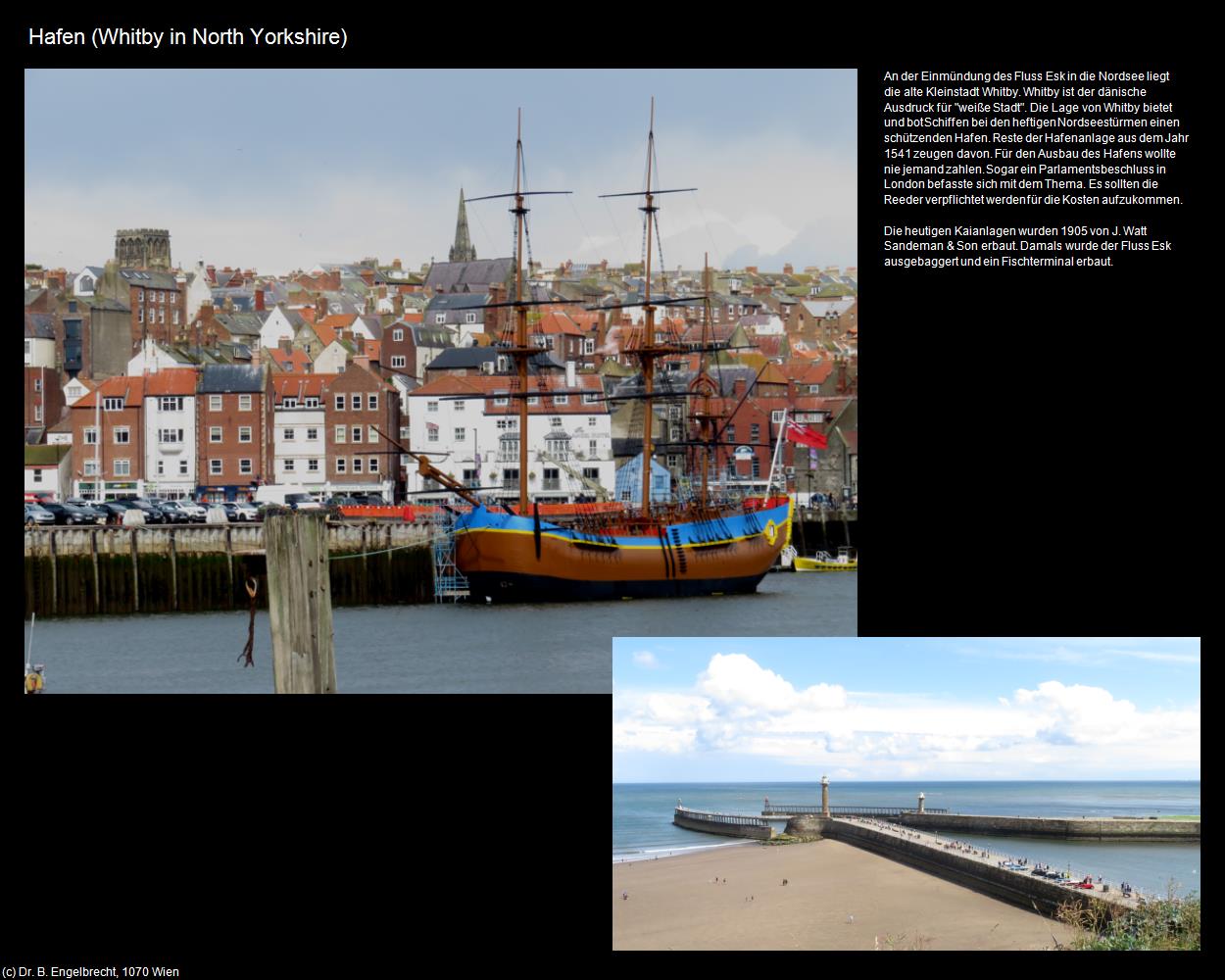 Hafen (Whitby in North Yorkshire, England  ) in Kulturatlas-ENGLAND und WALES