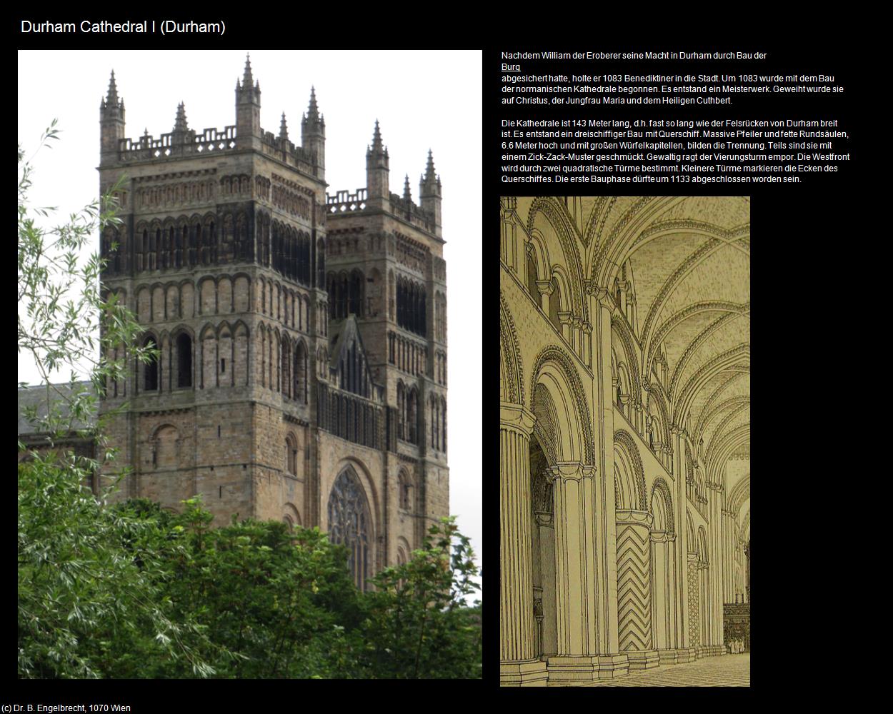 Durham Cathedral I  (Durham, England) in Kulturatlas-ENGLAND und WALES(c)B.Engelbrecht