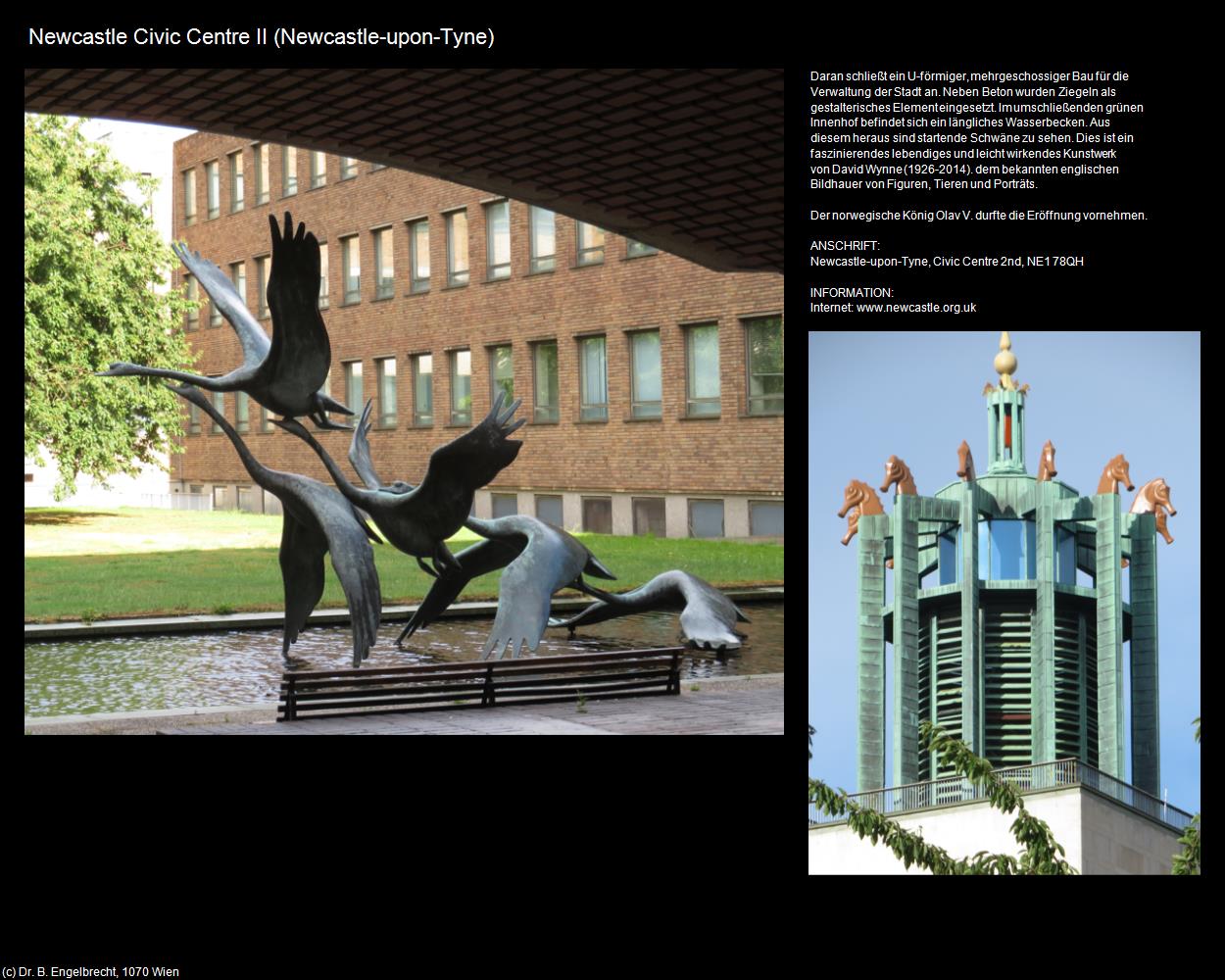 Newcastle Civic Centre II (Newcastle-upon-Tyne, England) in Kulturatlas-ENGLAND und WALES
