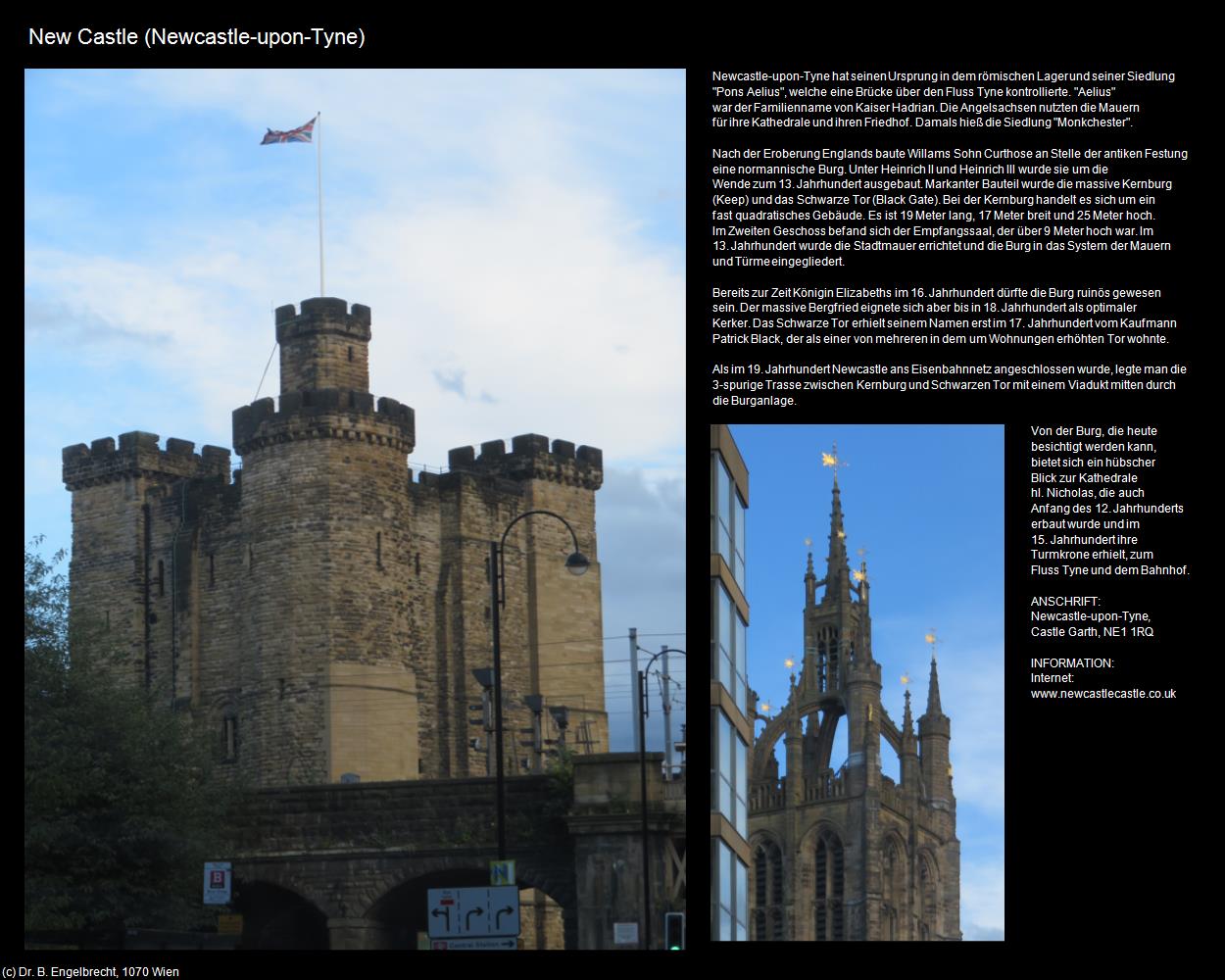New Castle  (Newcastle-upon-Tyne, England) in Kulturatlas-ENGLAND und WALES